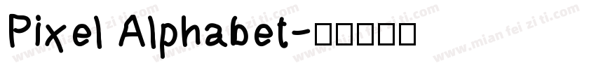 Pixel Alphabet字体转换